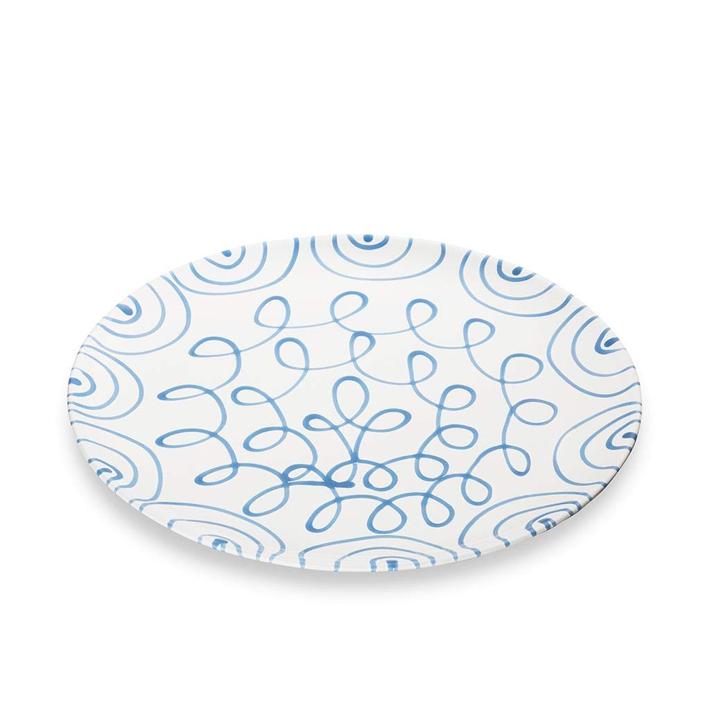 gmundner-keramik-platzteller-32-cm-blaugeflammt image 1