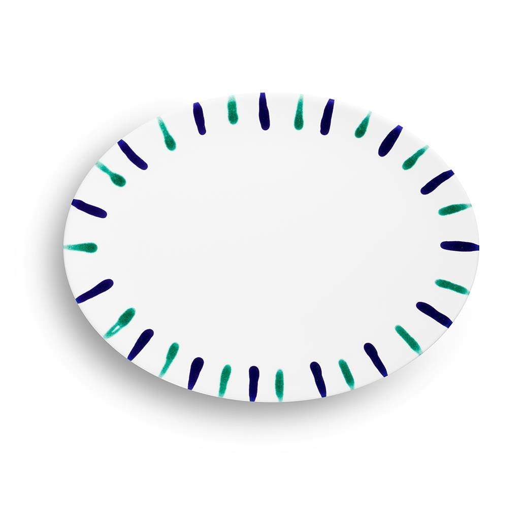 gmundner-keramik-platte-oval-traunsee-28-x-21-cm-handgemacht-in-sterreich image 2