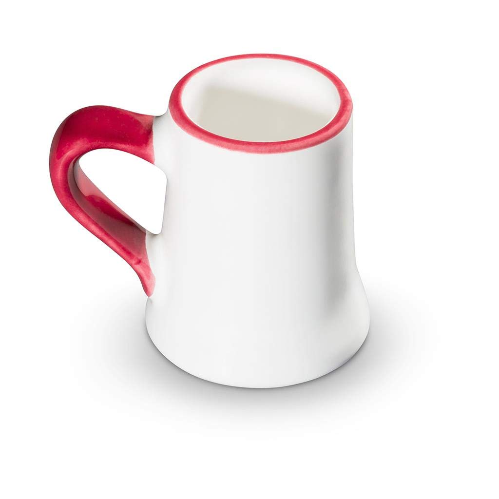 gmundner-keramik-stamperl-krug-0-03-liter-bordeauxroter-hirsch-handgemacht-in-st image 3