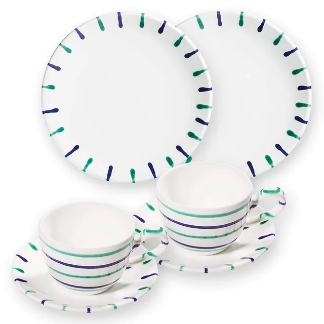 gmundner-keramik-traunsee-breakfast-for-two-geschirrset-6-teilig image 1