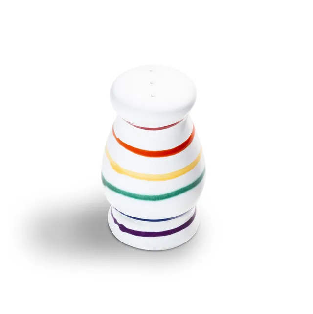 gmundner-keramik-pfefferstreuer-bauchig-regenbogen-handgemacht-in-sterreich image 1