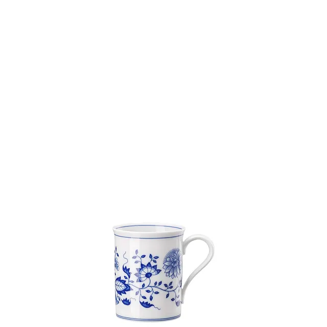 hutschenreuther-blau-zwiebelmuster-becher-mit-henkel-0-3-l-porzellan image 1