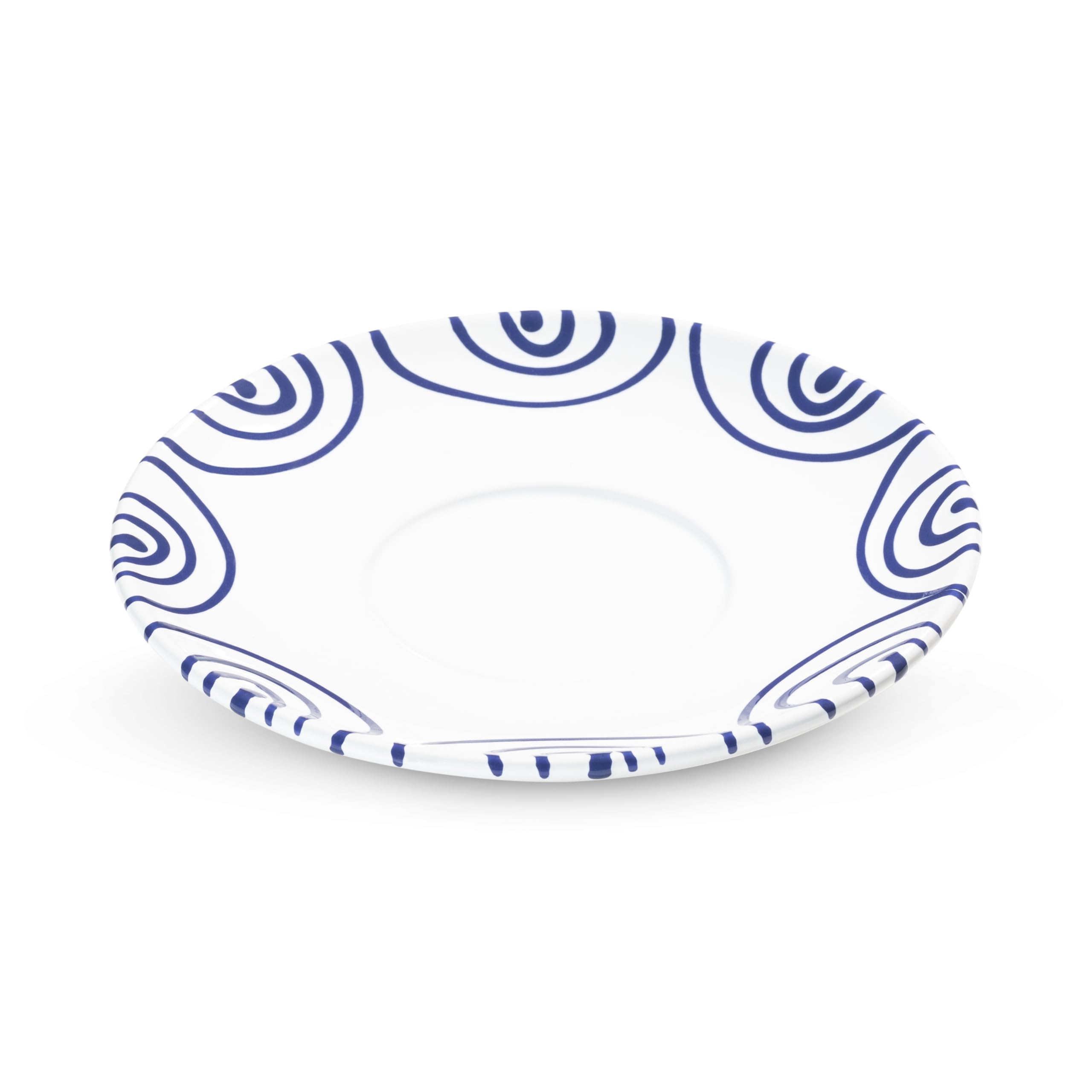 gmundner-keramik-dunkelblaugeflammt-unterteller-teetasse-maxima-18-cm image 1