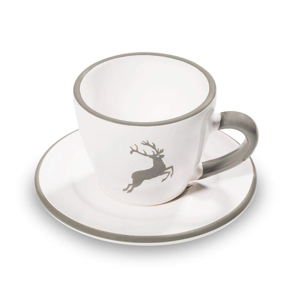 gmundner-keramik-grauer-hirsch-espresso-for-you-gourmet-geschirrset-tasse-untert image 2