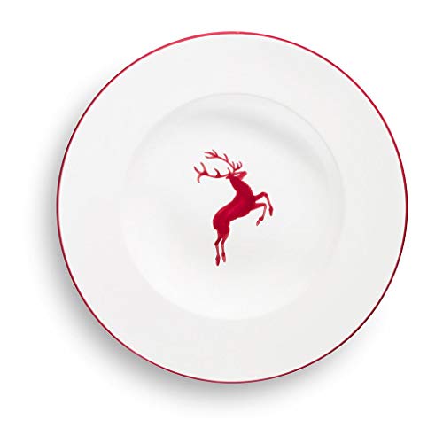 gmundner-keramik-pastateller-gourmet-bordeauxroter-hirsch-29-cm-handgemacht-in-s image 5