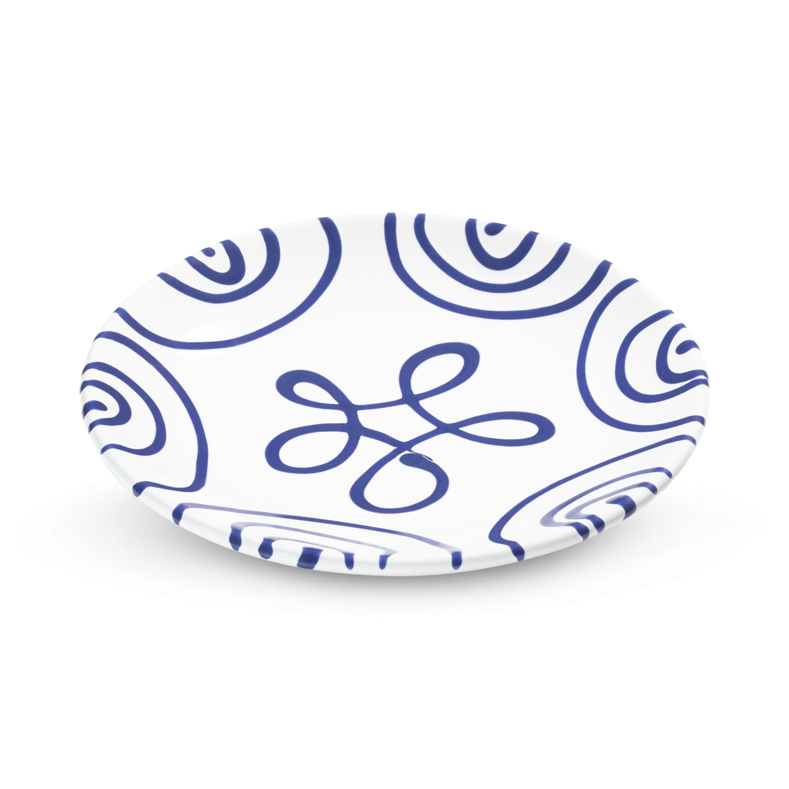 gmundner-keramik-dunkelblaugeflammt-unterteller-cup-15-cm image 1