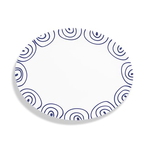 gmundner-keramik-dunkelblaugeflammt-platte-oval-33x26-cm image 4