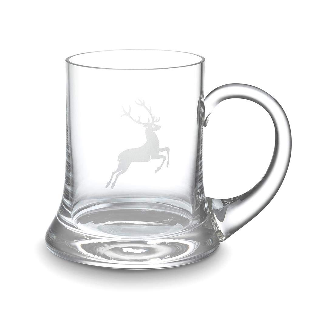 gmundner-keramik-bierkrug-hirsch-0-3-liter-kristallglas-von-spiegelau image 1