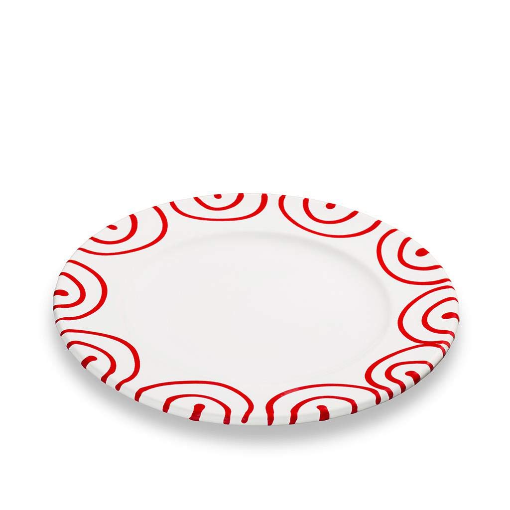 gmundner-keramik-rotgeflammt-dessertteller-gourmet-18-cm image 1