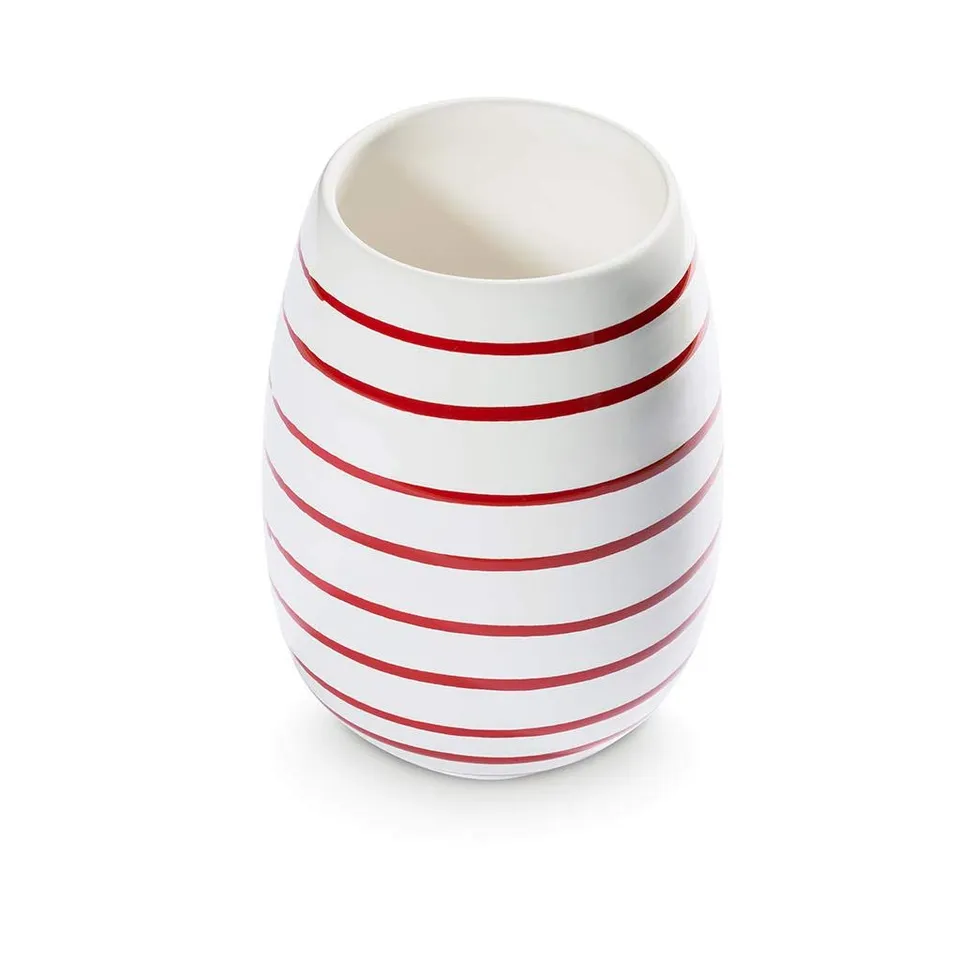 gmundner-keramik-rotgeflammt-vase-h-he-15-cm-durchmesser-8-cm image 1
