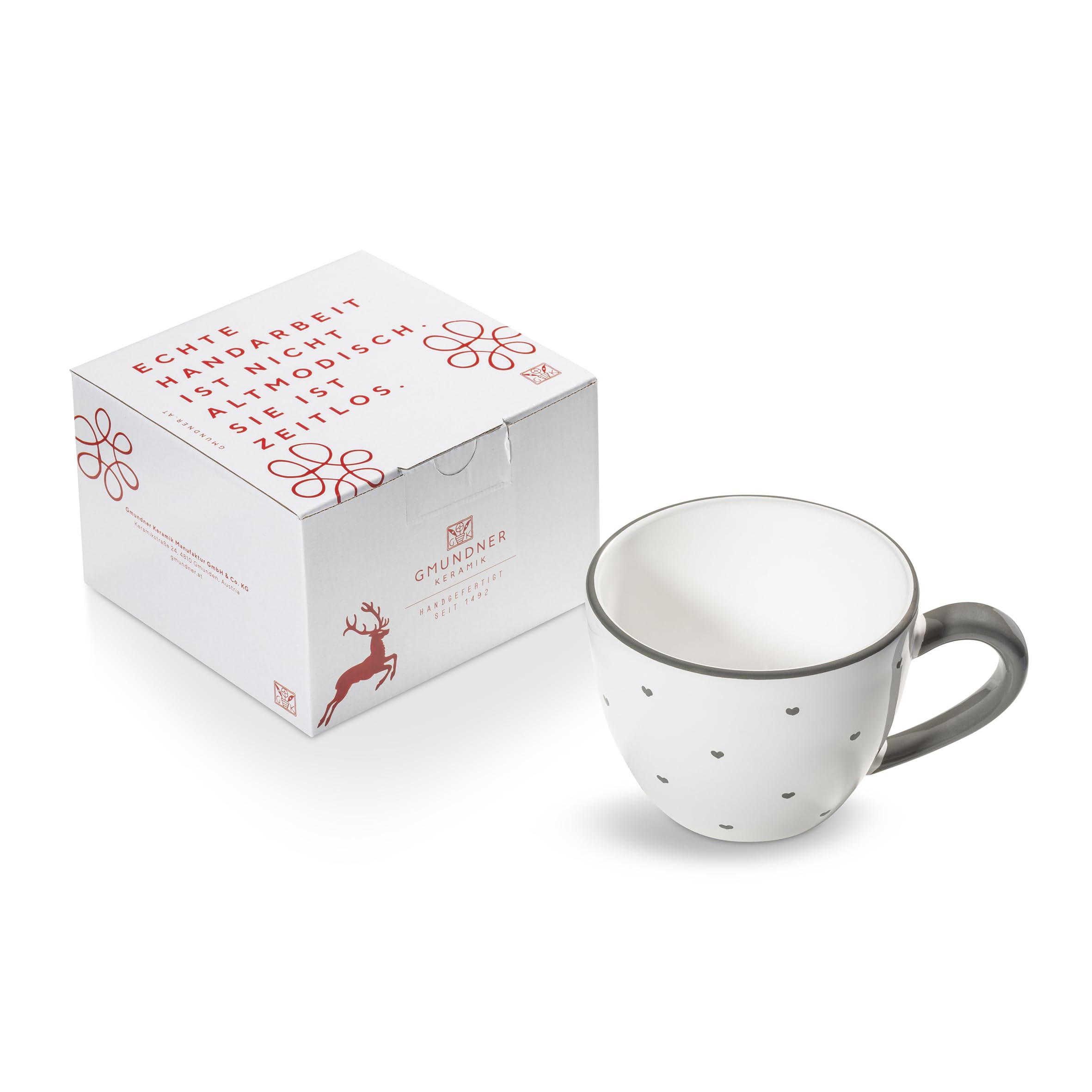 gmundner-keramik-herzerl-grau-teetasse-maxima-0-4-liter-im-geschenkkarton image 1