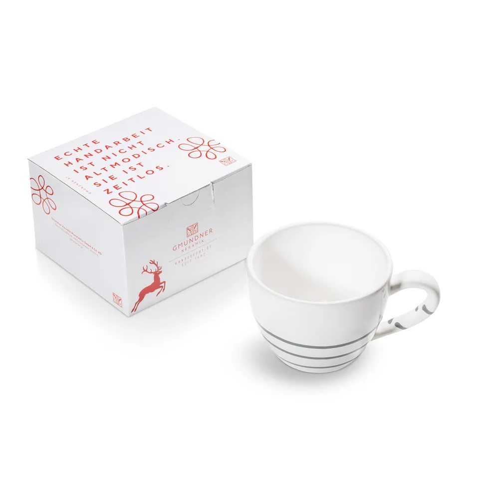 gmundner-keramik-pur-geflammt-grau-teetasse-maxima-in-geschenkbox image 1