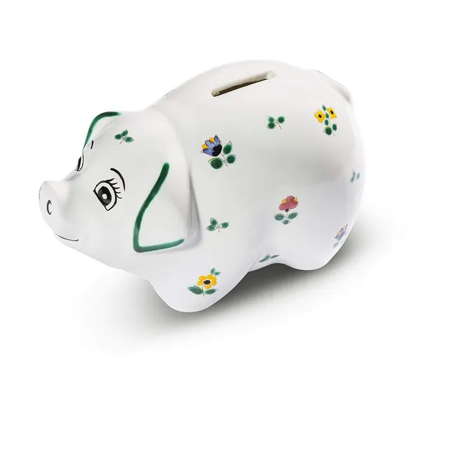 gmundner-keramik-sparschwein-lilly-streublumen-09-keramik-spardose-20-cm image 1