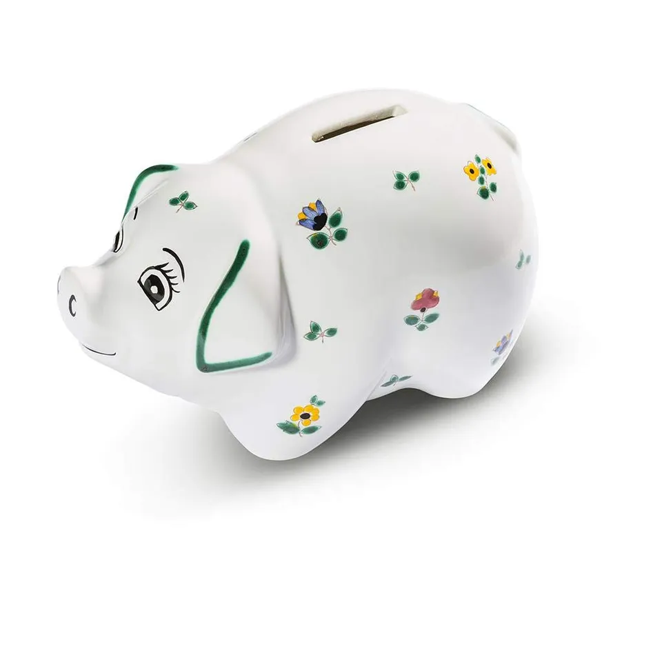 gmundner-keramik-sparschwein-lilly-streublumen-09-keramik-spardose-20-cm image 1