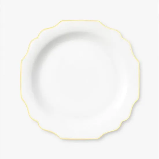 augarten-speiseteller-belvedere-mit-goldrand-27-cm-wei-es-wiener-porzellan image 1
