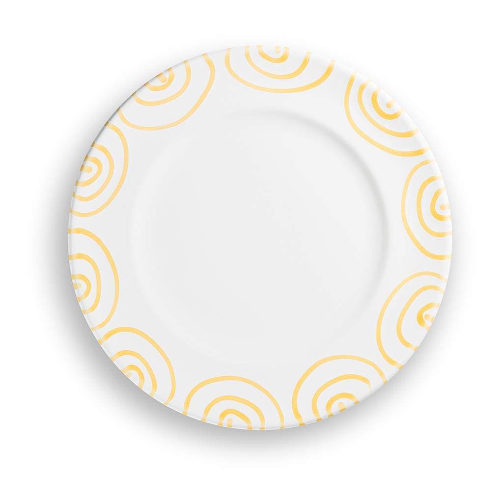 gmundner-keramik-gelbgeflammt-speiseteller-gourmet-27-cm image 2