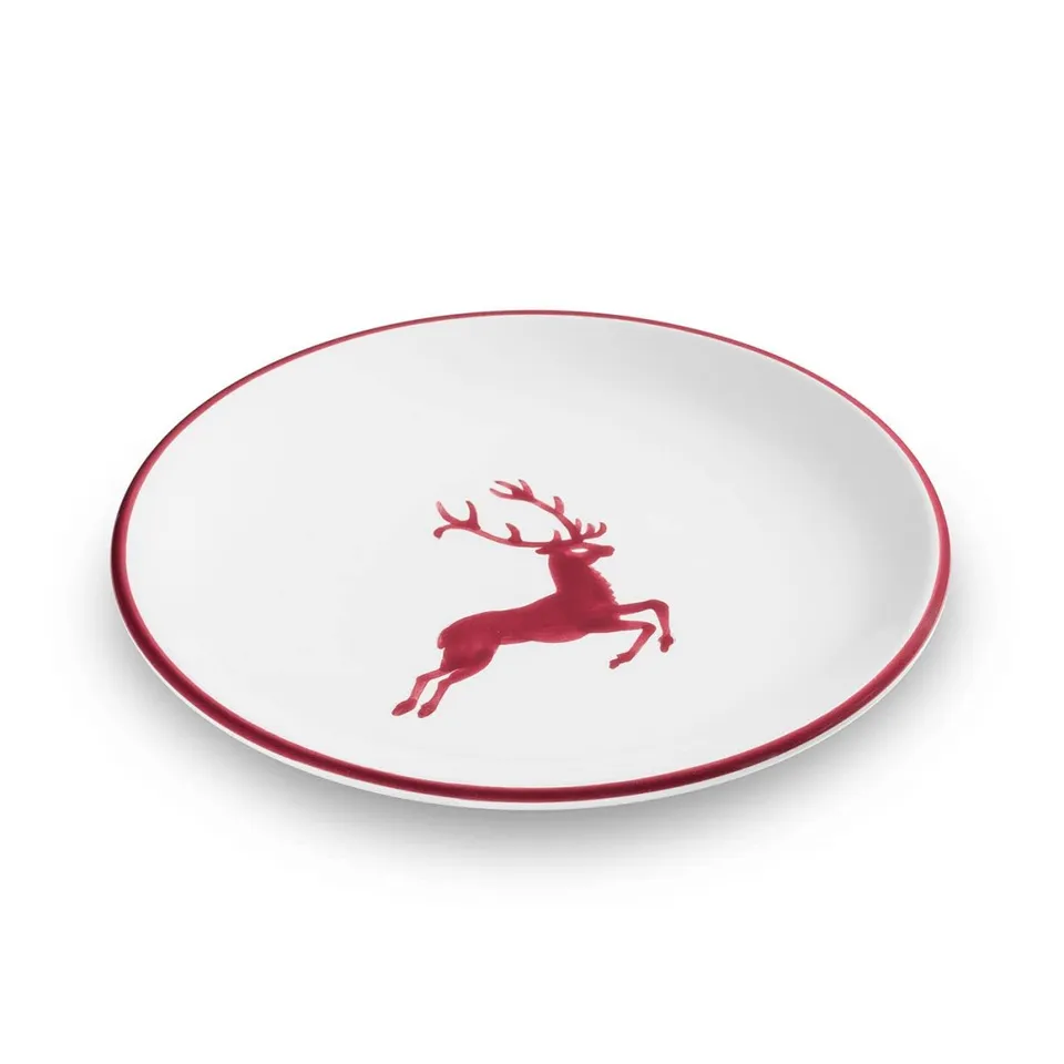 gmundner-keramik-bordeauxroter-hirsch-dessertteller-coup-20-cm-20cm-20-cm-3-stfc image 1