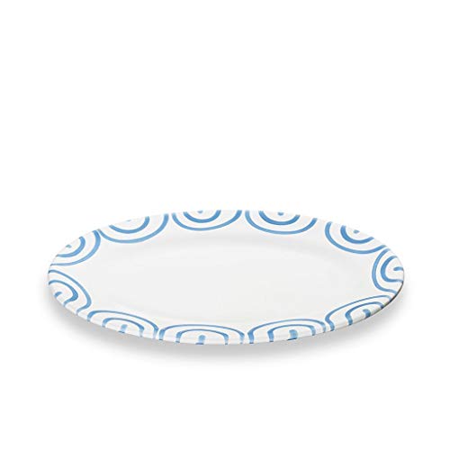 gmundner-keramik-platte-oval-blaugeflammt-21-x-14-cm-handgemacht-in-sterreich image 3