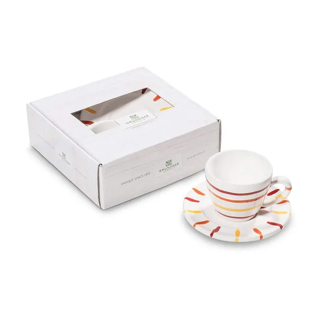 gmundner-keramik-landlust-espresso-for-you-gourmet-geschirrset-tasse-unterteller image 1