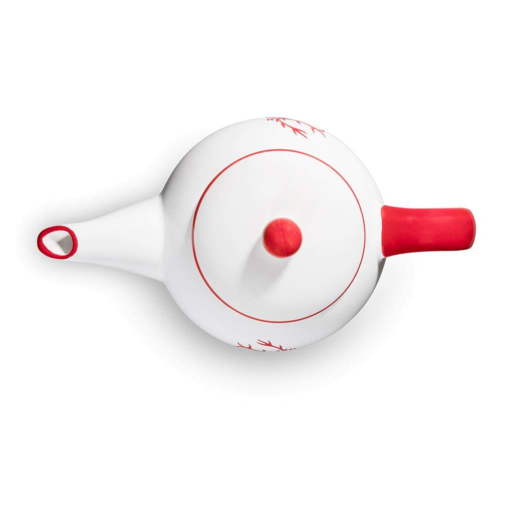 gmundner-keramik-teekanne-glatt-1-5-liter-rubinroter-hirsch image 3