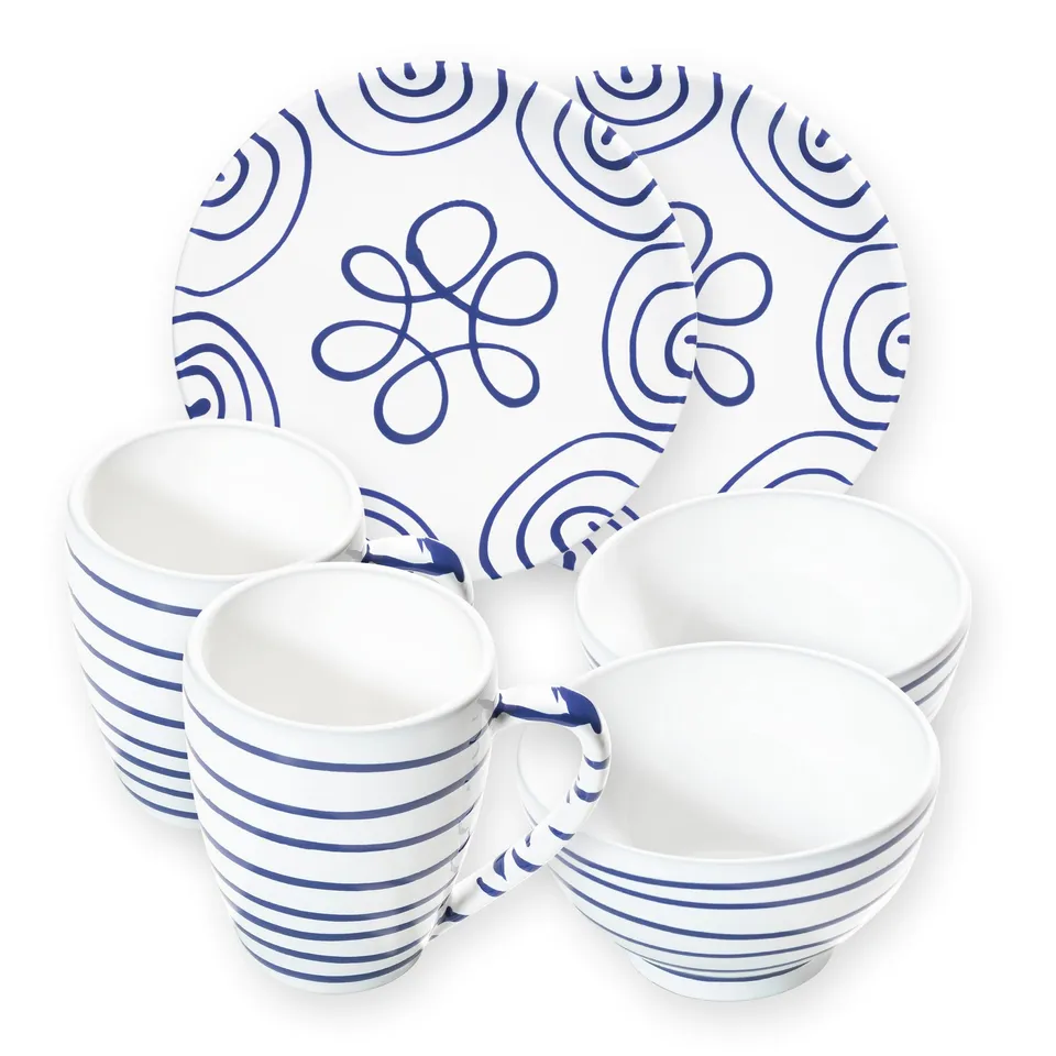 gmundner-keramik-h-ttenfr-hst-ck-cup-f-r-2-geschirrset-6-teilig-dunkelblaugeflam image 1