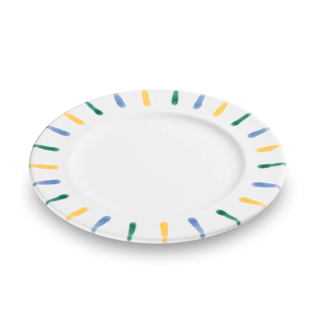 gmundner-keramik-dessertteller-gourmet-buntgeflammt-22-cm image 1