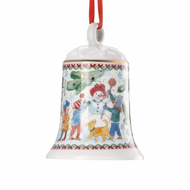 hutschenreuther-weihnachtsspiele-2025-porzellanglocke-12-cm-sammeledition image 1