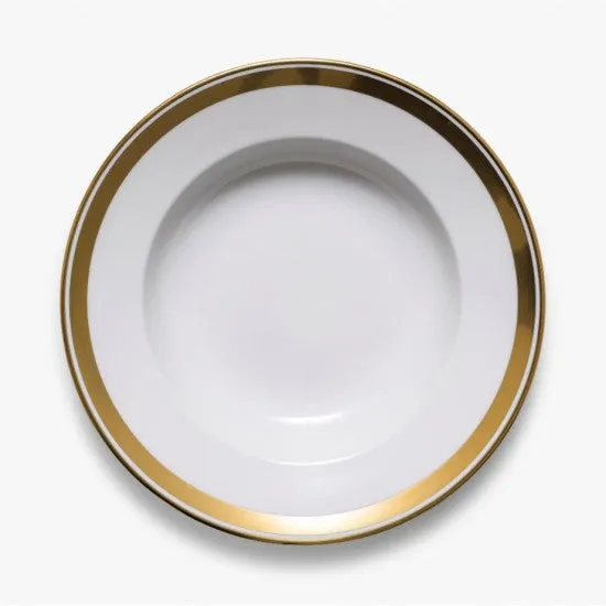 augarten-suppenteller-habsburg-25-cm-wiener-porzellan-mit-golddekor-elisabeth image 1