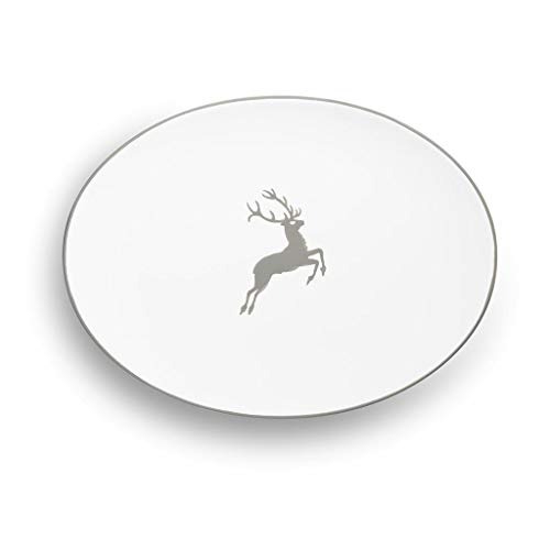 gmundner-keramik-platte-oval-28-x-21-cm-grauer-hirsch image 4