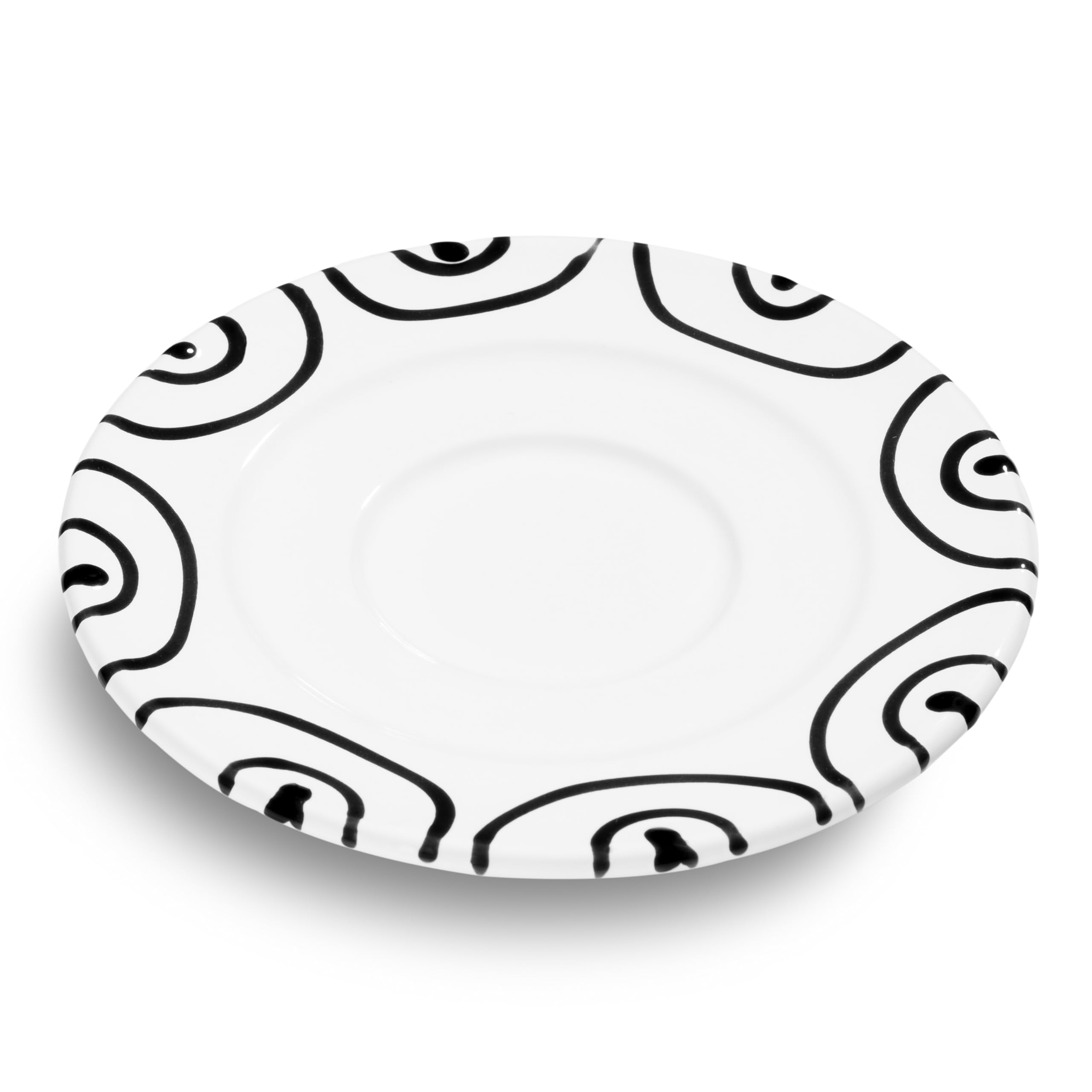 gmundner-keramik-schwarzgeflammt-unterteller-kaffee-gourmet-16-cm-93-handgemacht image 1
