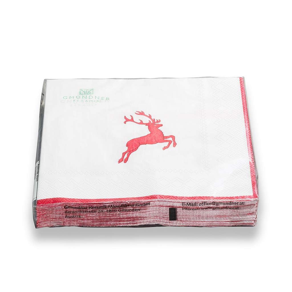 gmundner-keramik-lunchservietten-33x33-cm-rubinroter-hirsch-20-st-ck image 1
