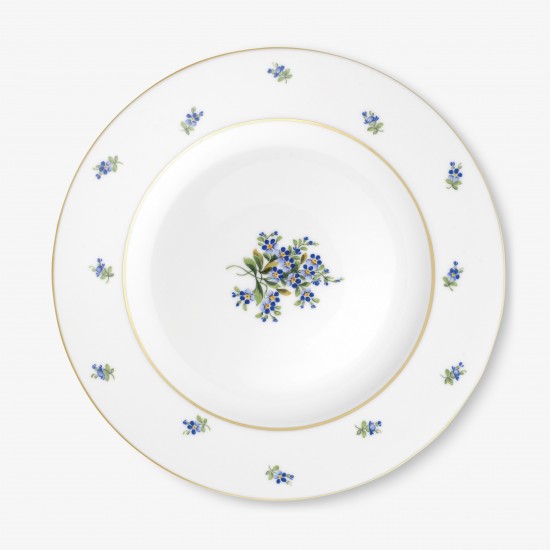 augarten-speiseteller-schubert-25-cm-dekor-vergissmeinnicht image 1
