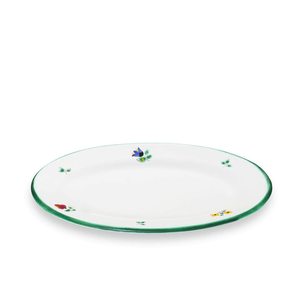gmundner-keramik-platte-oval-streublumen-21-x-14-cm-handgemacht-in-sterreich image 1