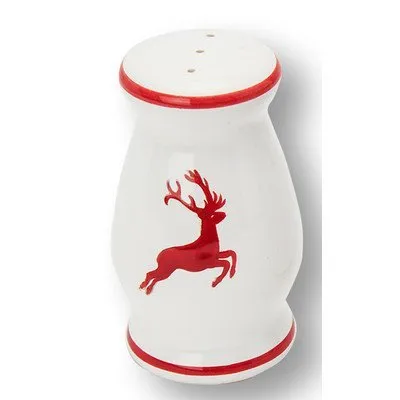 gmundner-keramik-pfefferstreuer-bauchig-5-3-cm-rubinroter-hirsch-handgemacht-in- image 1