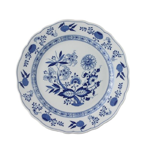 hutschenreuther-blau-zwiebelmuster-speiseteller-27-cm-mit-fahne image 3