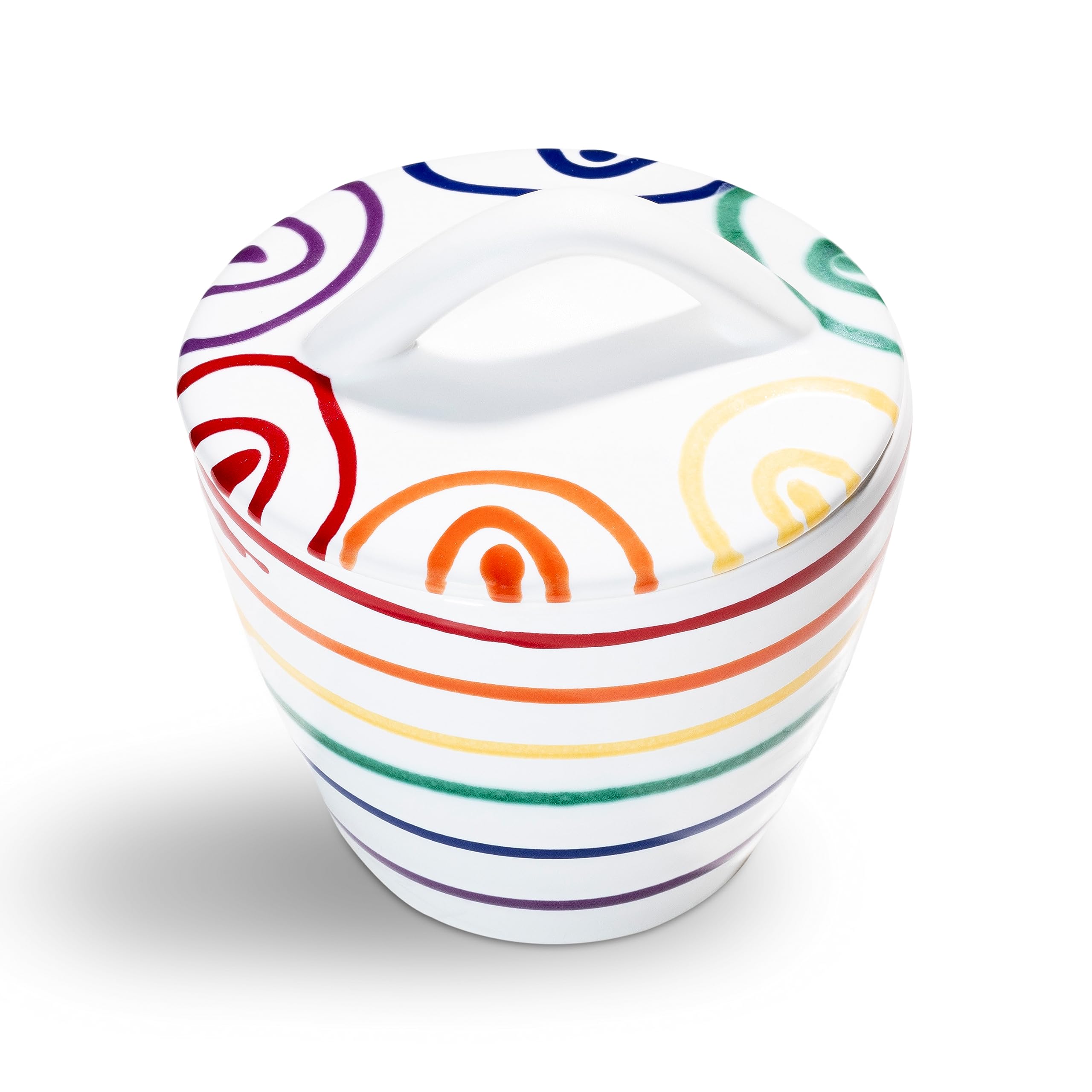 gmundner-keramik-zuckerdose-gourmet-9-cm-regenbogen image 1