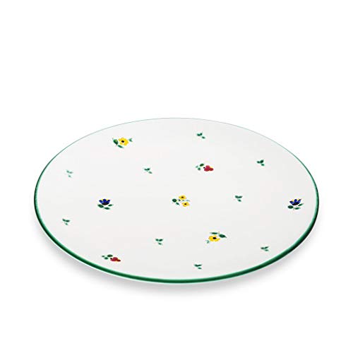gmundner-keramik-speiseteller-cup-28-cm-streublumen-handgemacht-in-sterreich image 3