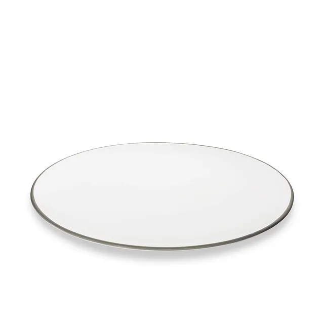 gmundner-keramik-platte-oval-28-x-21-cm-grauer-rand image 1