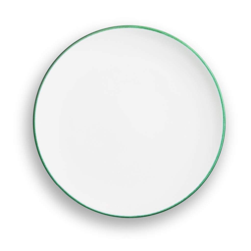 gmundner-keramik-speiseteller-cup-gr-ner-rand-25-cm-handgemacht-in-sterreich image 2