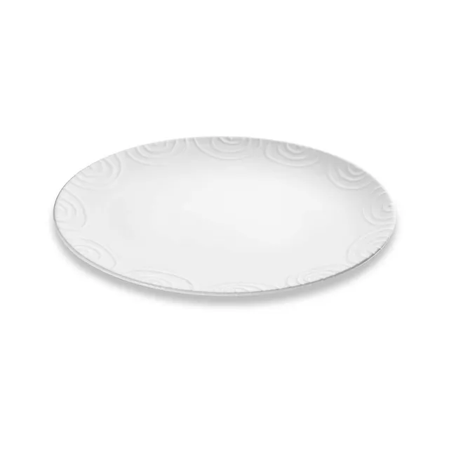 gmundner-keramik-platte-oval-33-x-26-cm-wei-9eflammt image 1