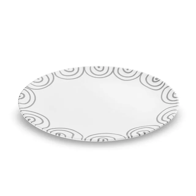 gmundner-keramik-platte-oval-33-cm-graugeflammt image 1