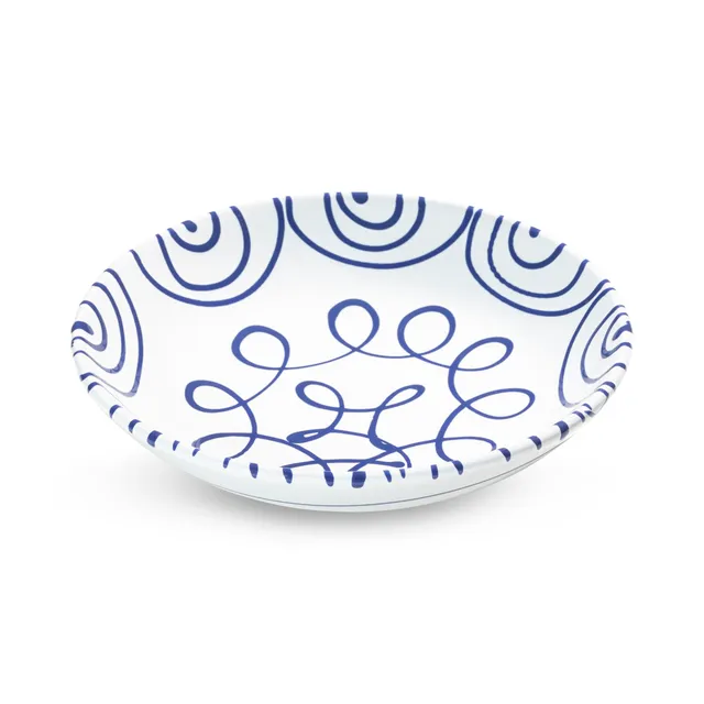gmundner-keramik-dunkelblaugeflammt-suppenteller-cup-20-cm image 1