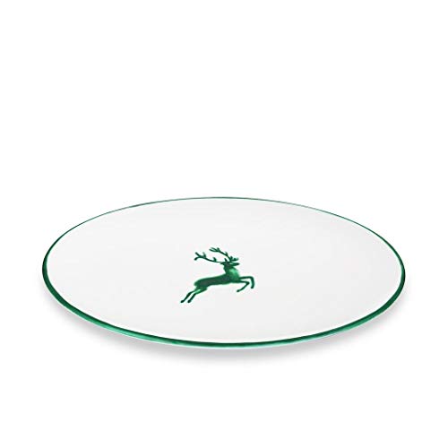 gmundner-keramik-platte-oval-28x21-cm-gr-ner-hirsch image 3
