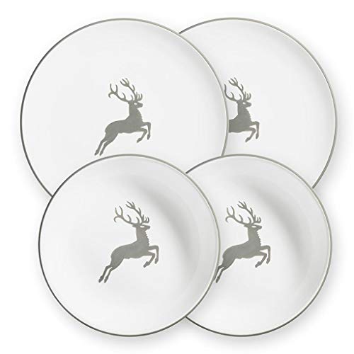 gmundner-keramik-dinner-for-two-classic-geschirrset-grauer-hirsch-4-teilig-2-sup image 2