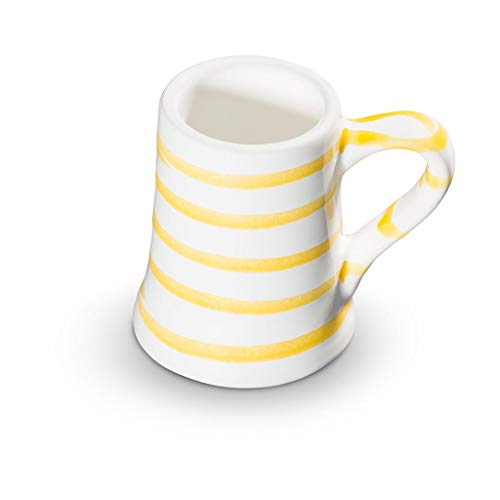 gmundner-keramik-stamperl-krug-0-03-liter-gelbgeflammt-geschirr-handgemacht-in-s image 3