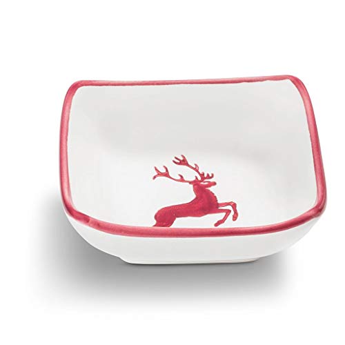 gmundner-keramik-sch-lchen-quadratisch-bordeauxroter-hirsch-9-x-9-x-3-4-cm-handg image 4