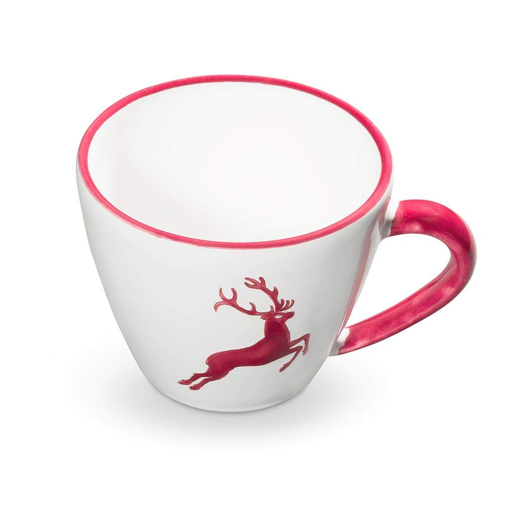 gmundner-keramik-bordeauxroter-hirsch-cappuccino-tasse-gourmet-0-16-liter image 1