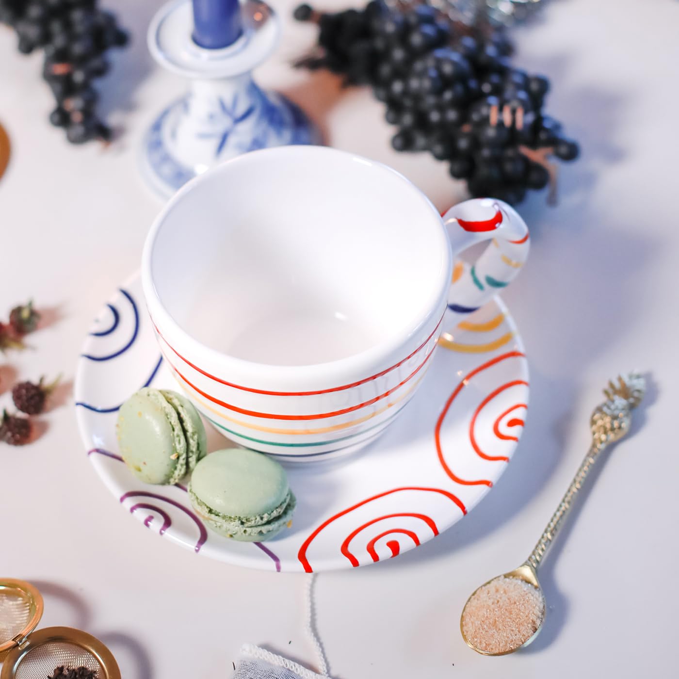 gmundner-keramik-unterteller-teetasse-maxima-18-cm-regenbogen-handgemacht-in-ste image 4
