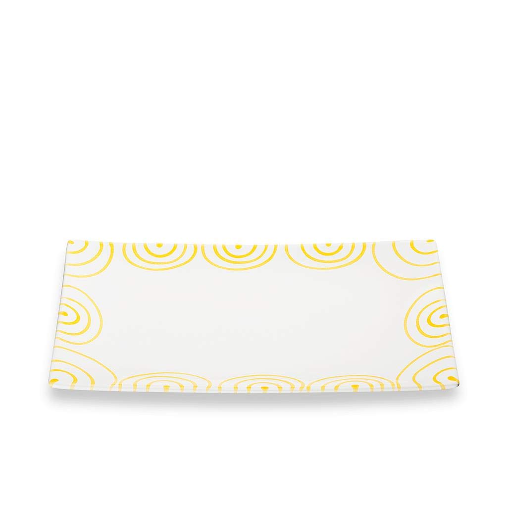 gmundner-keramik-platte-rechteckig-gelbgeflammt-30-x-20-cm-handgemacht-in-sterre image 1