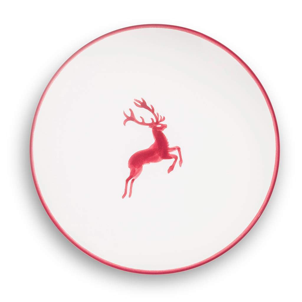 gmundner-keramik-unterteller-15-cm-bordeauxroter-hirsch-f-r-kaffeetasse-cup image 2